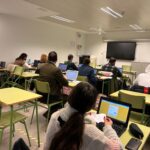 Una de las aulas de español del CFPA Jordi de Sant Jordi de La Vall d'Uixó