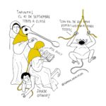 Monjes con monstruo. #Bosquianadas (inspirado en personajes de la obra de El Bosco) | Ramón Besonías