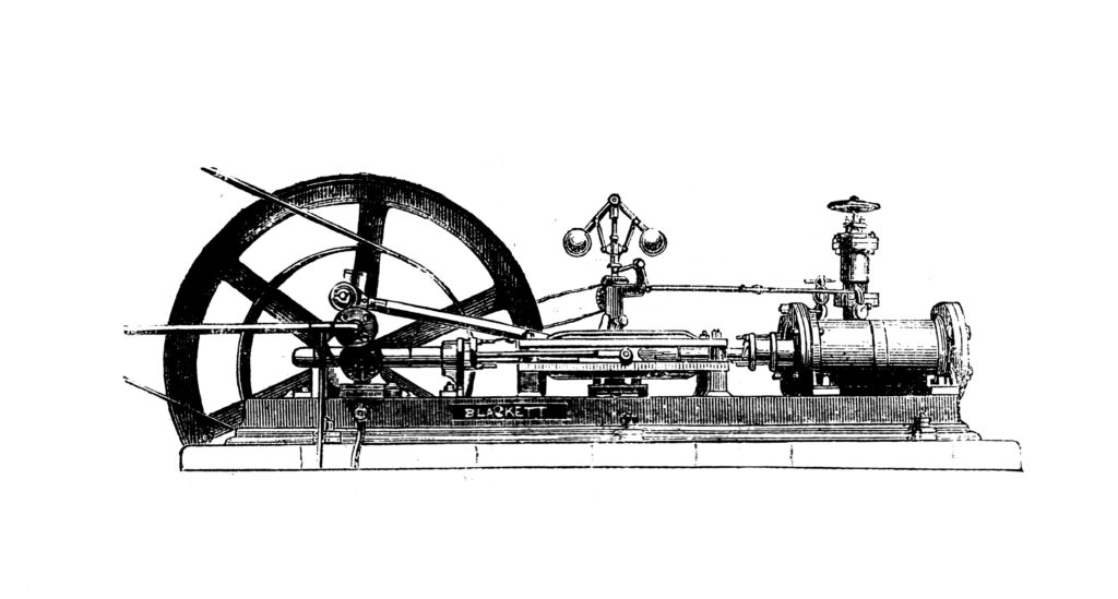 La Inteligencia Artificial, certezas e incertidumbres Grabado de una máquina de vapor del siglo XIX