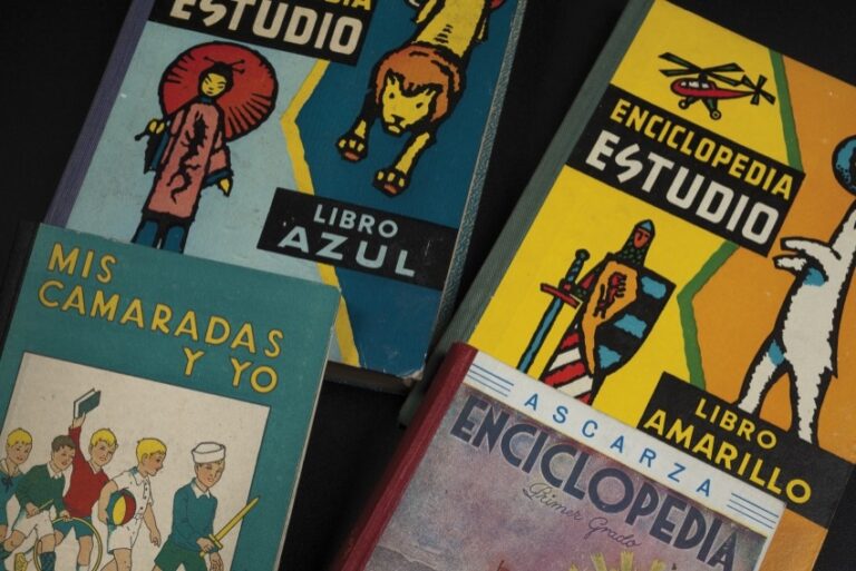 OpiniónLa palabra que habita el tiempo: el patrimonio histórico-educativo ante el diálogo intergeneracional Portada de libros y enciclopedias infantiles antiguas españolas