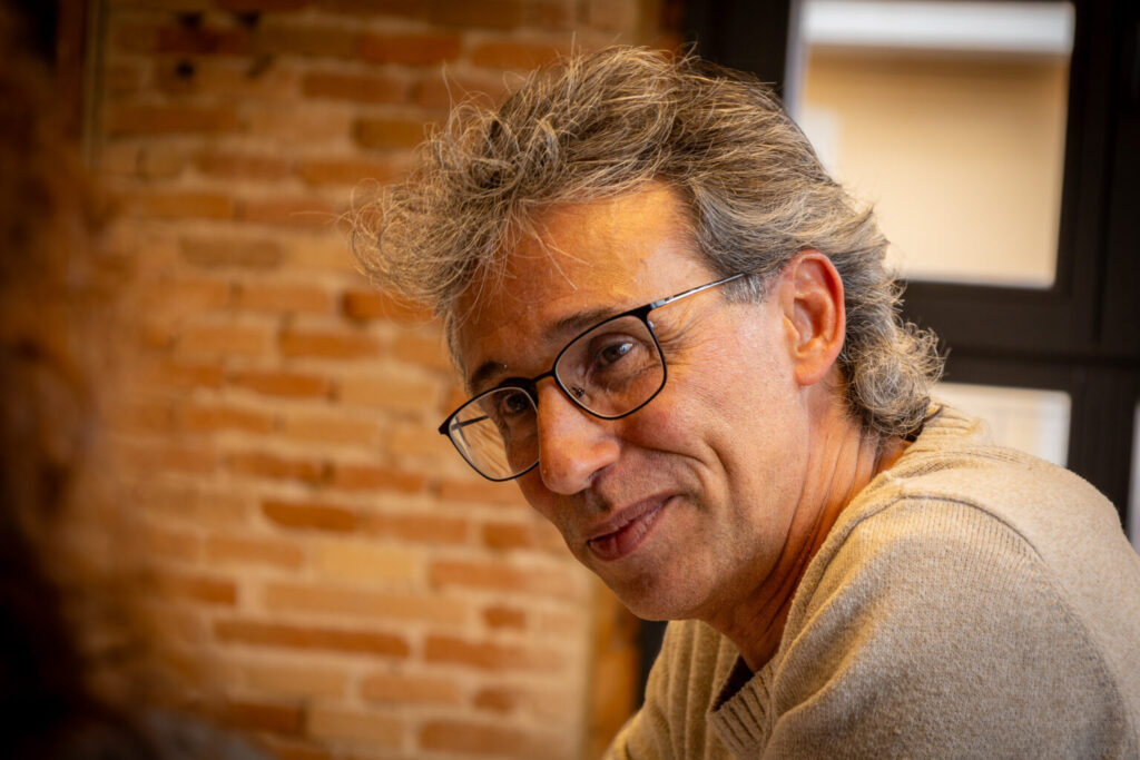 Ismael Palacín durante la entrevista en la sede de Equitat, el nuevo nombre de la Fundació Bofill